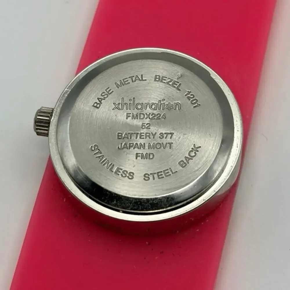 Silver & Pink Xhilaration Watch